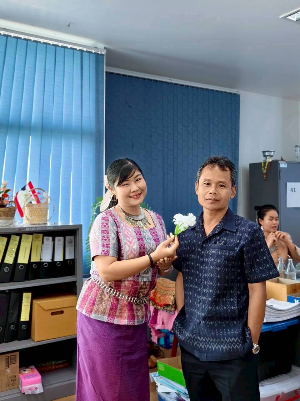 title -  ส.ป.ก.บึงกาฬ ร่วมรณรงค์การแต่งกายตามอัตลักษณ์ไทยสู่สากล ภายต้แนวคิด 